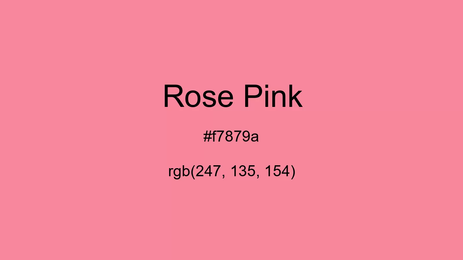 Rose Pink Color Hex And RGB Values CSSColors