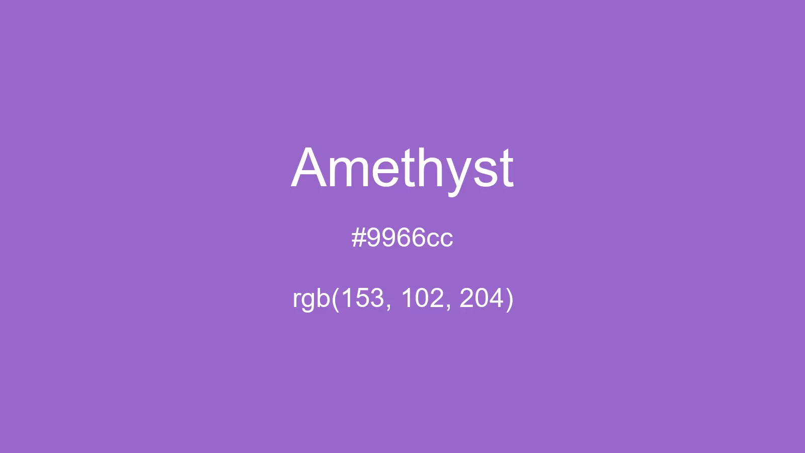 Amethyst Color, Hex and RGB values | CSSColors.com