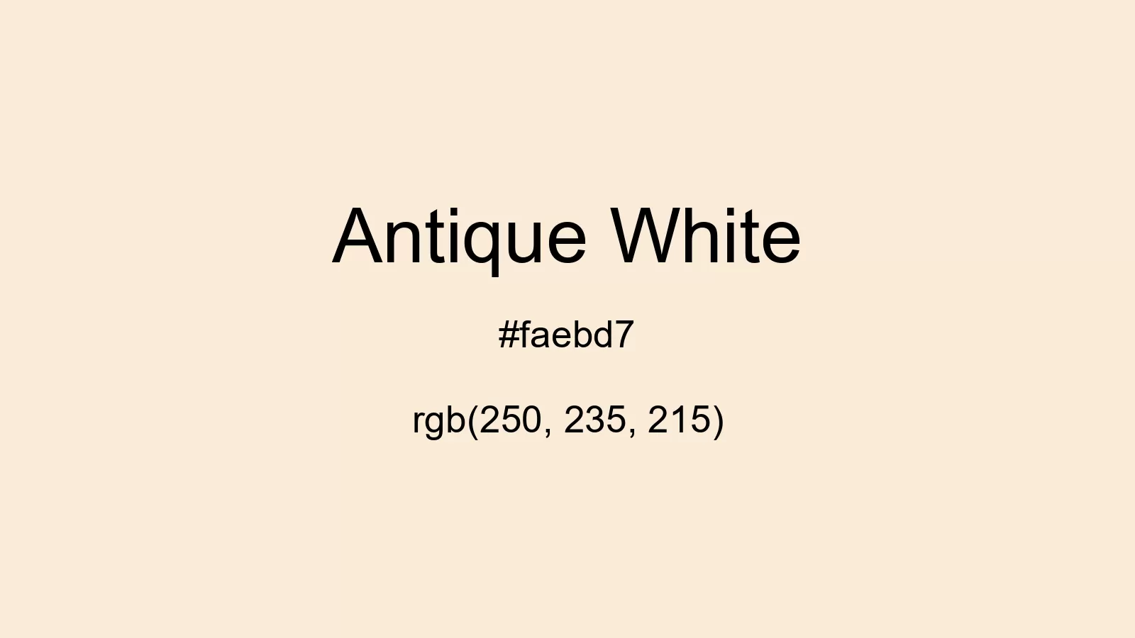 preview image of css Antique White color