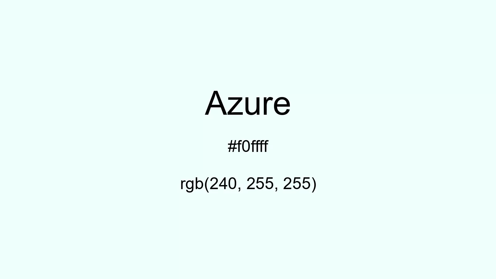 preview image of css Azure color