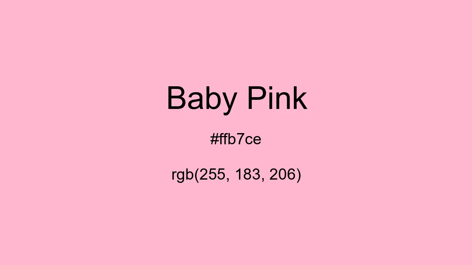 Baby Pink Color, Hex and RGB values | CSSColors.com