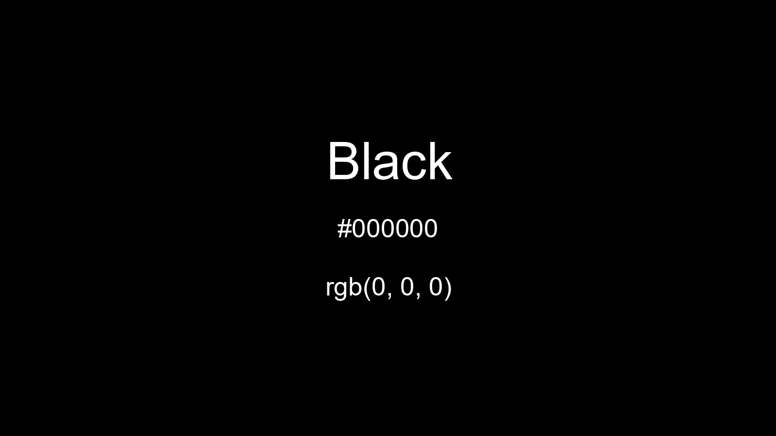 preview image of css Black color