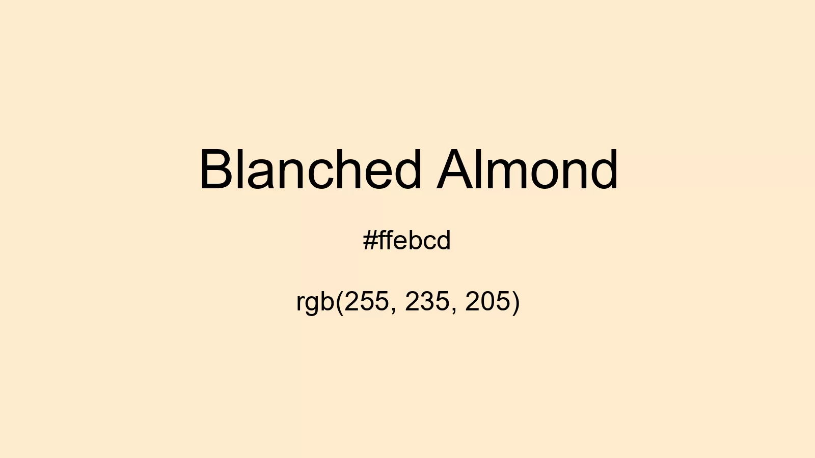 preview image of css Blanched Almond color