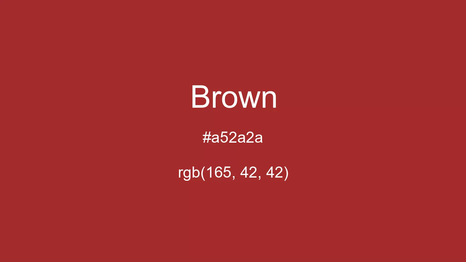 preview image of css Brown color