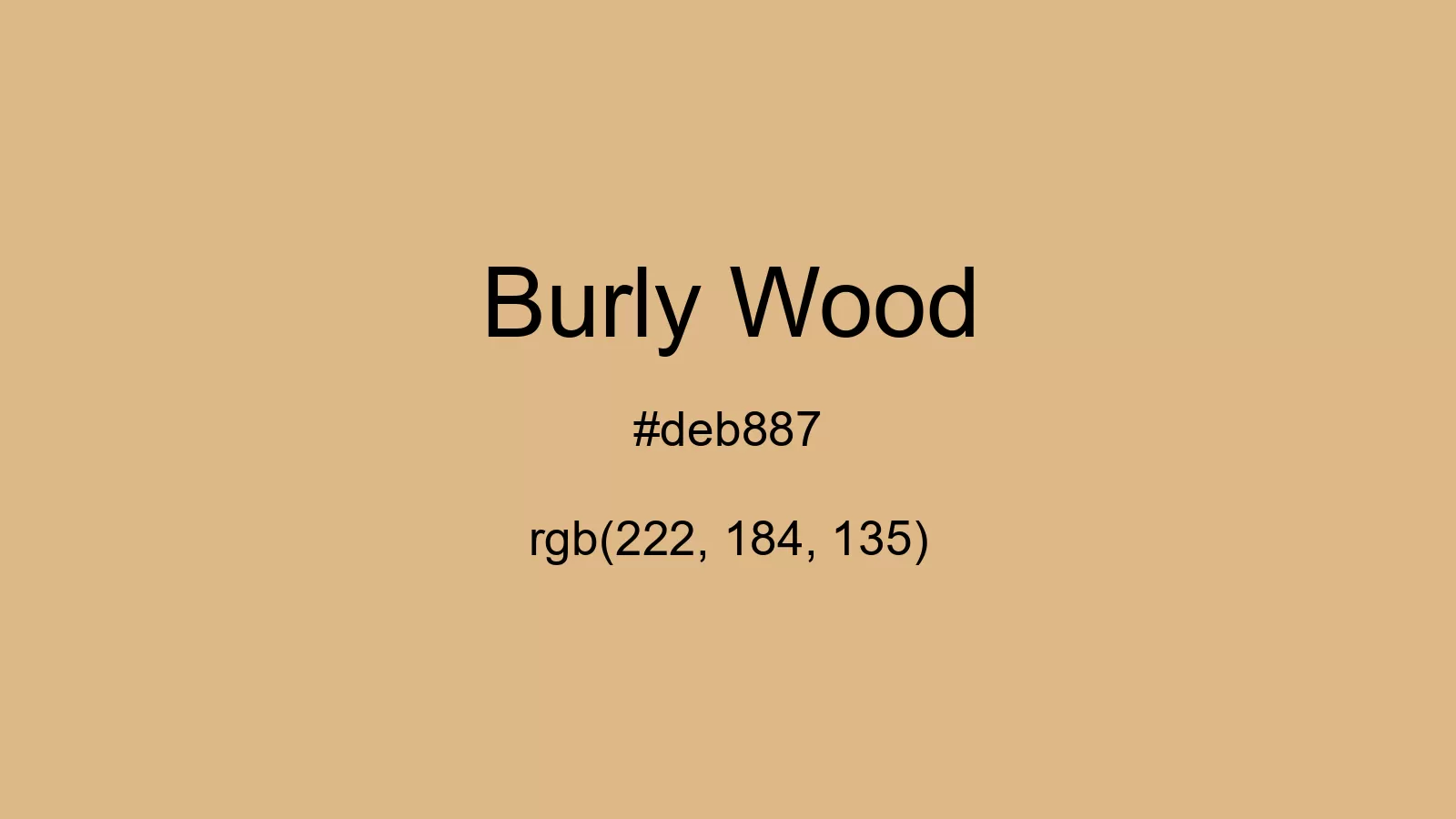 preview image of css Burly Wood color