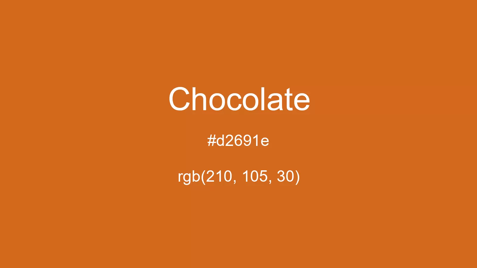 preview image of css Chocolate color
