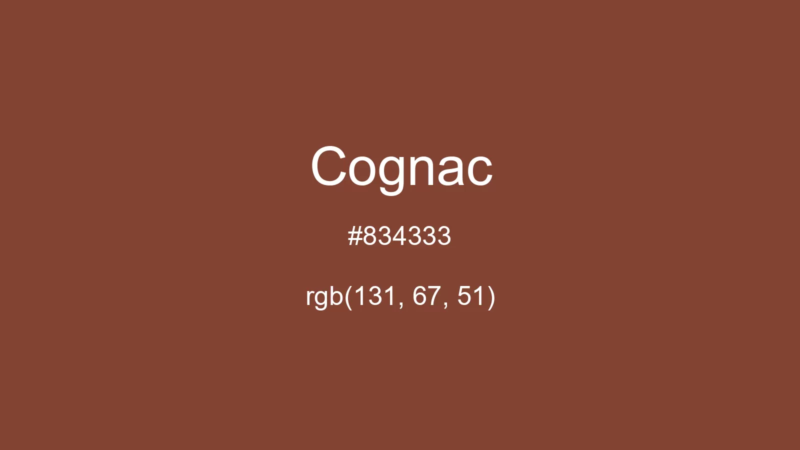 Cognac Color, Hex and RGB values | CSSColors.com