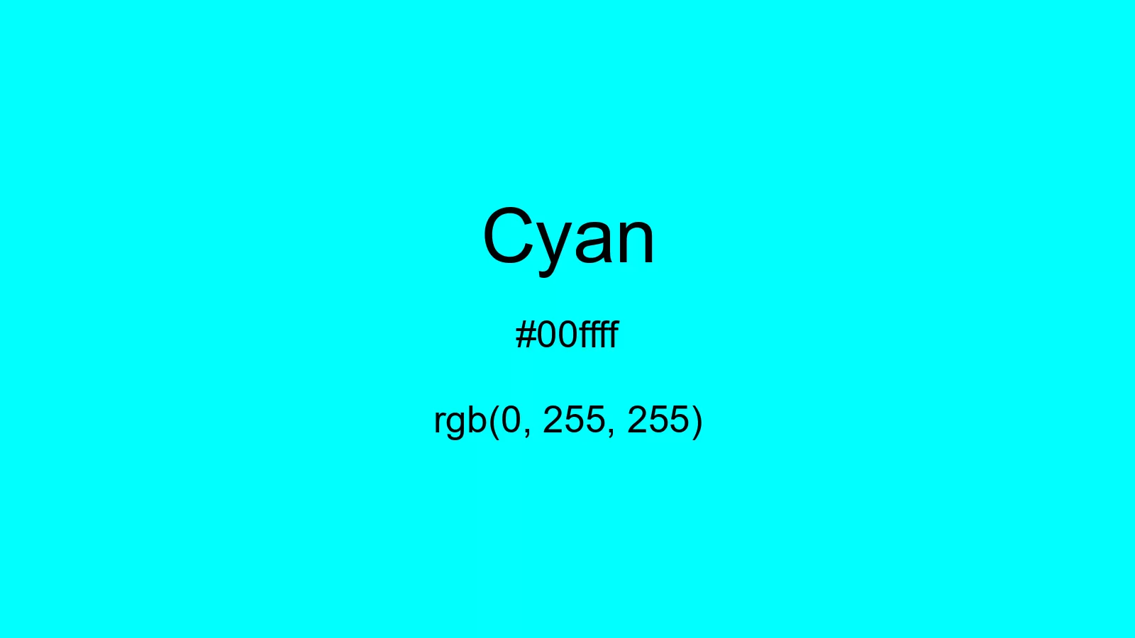 preview image of css Cyan color