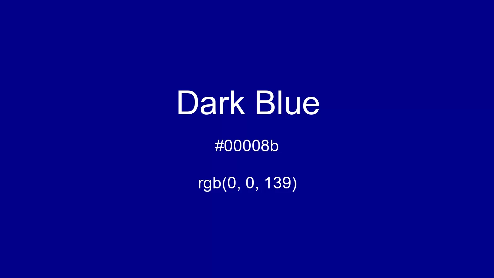 preview image of css Dark Blue color
