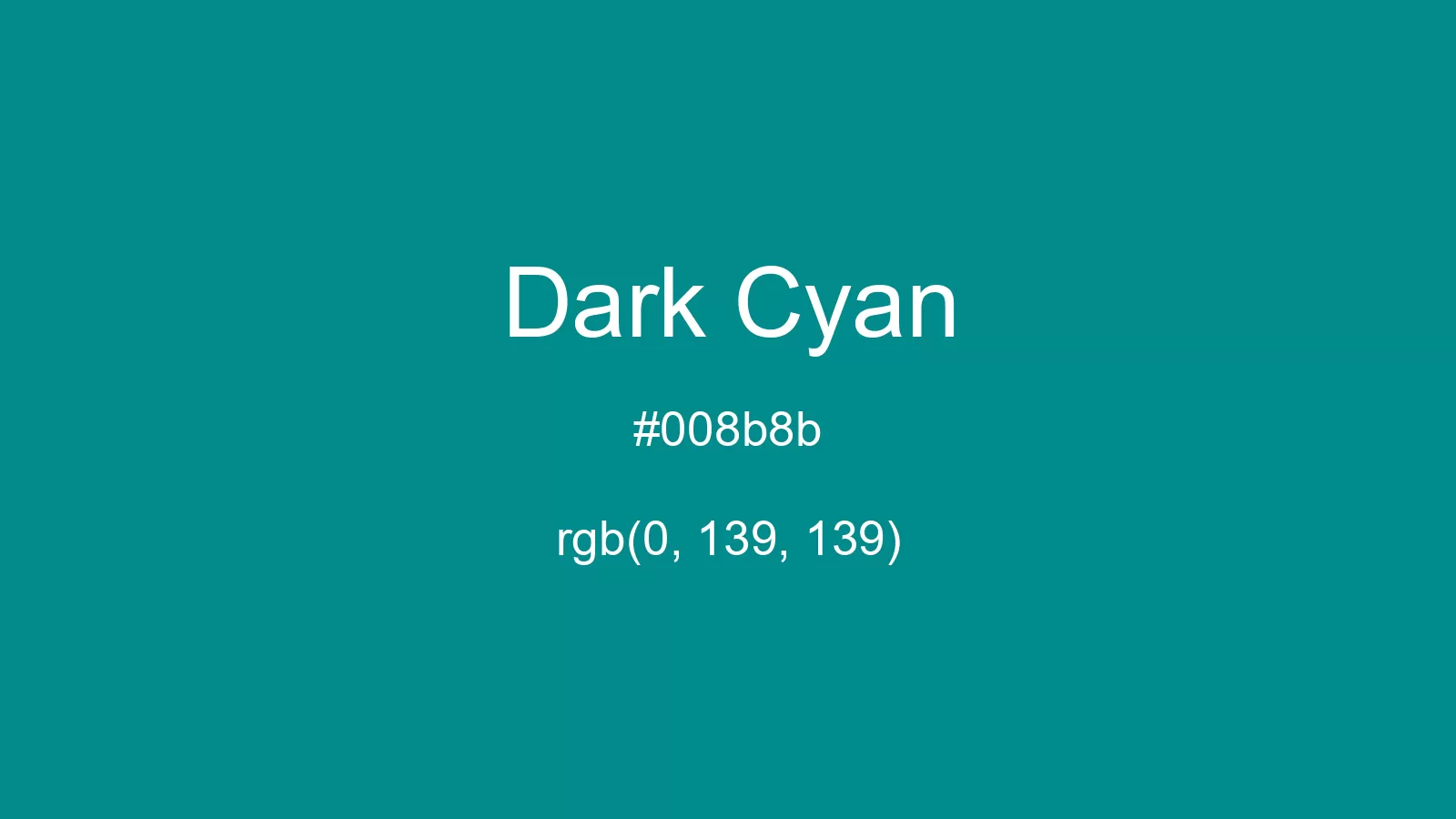 preview image of css Dark Cyan color