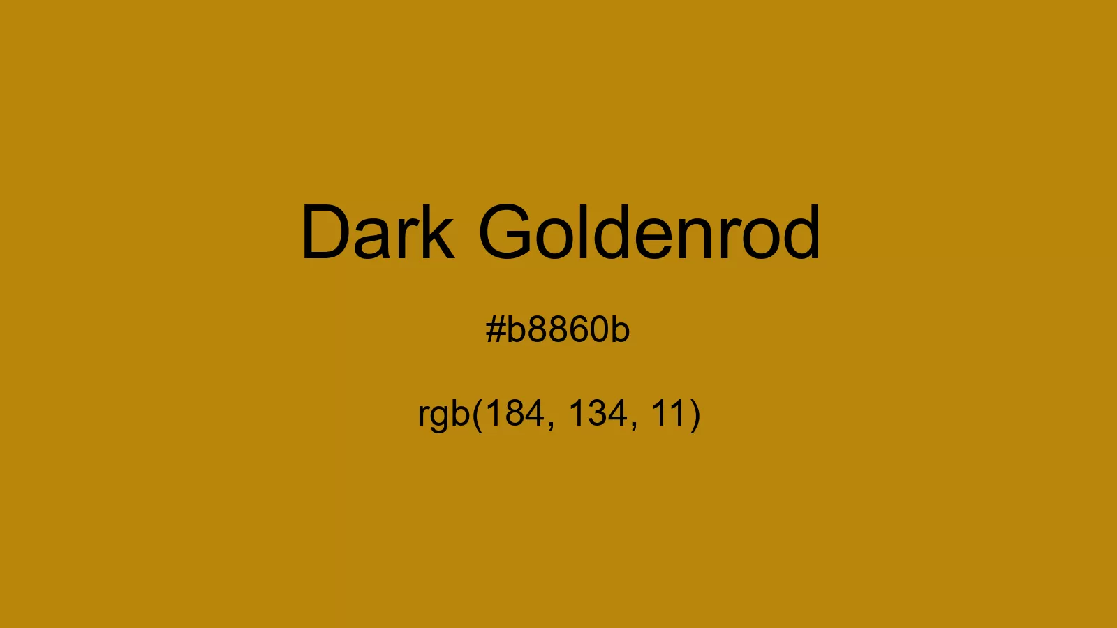 preview image of css Dark Goldenrod color