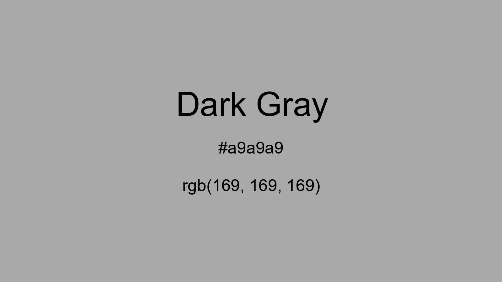 preview image of css Dark Gray color