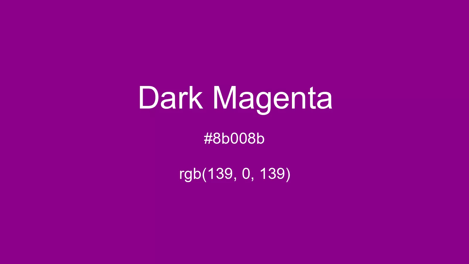 preview image of css Dark Magenta color