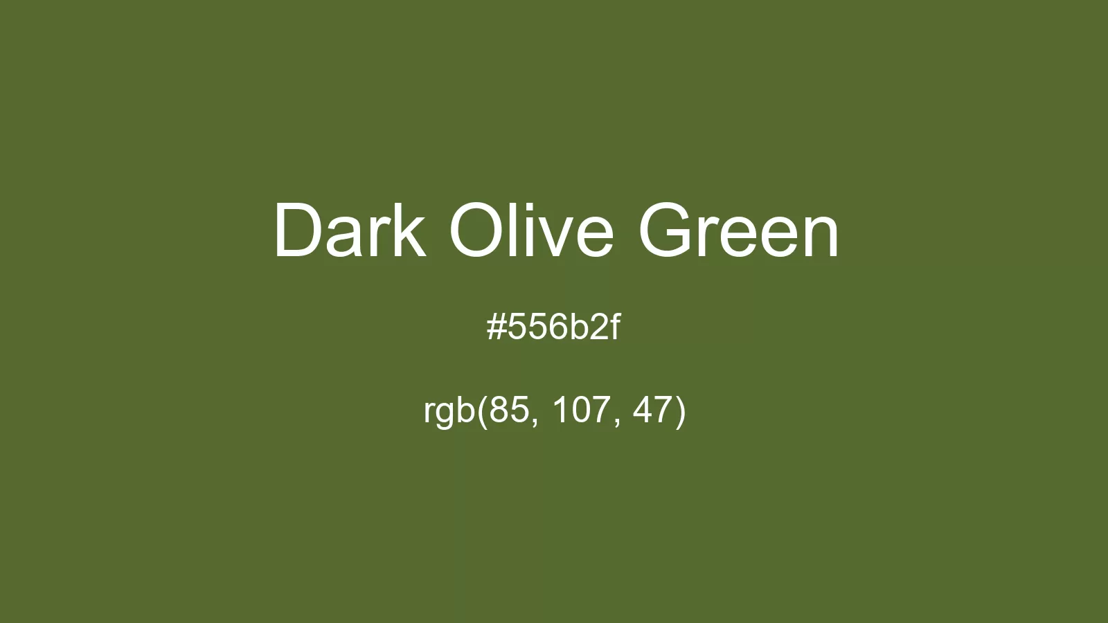 preview image of css Dark Olive Green color