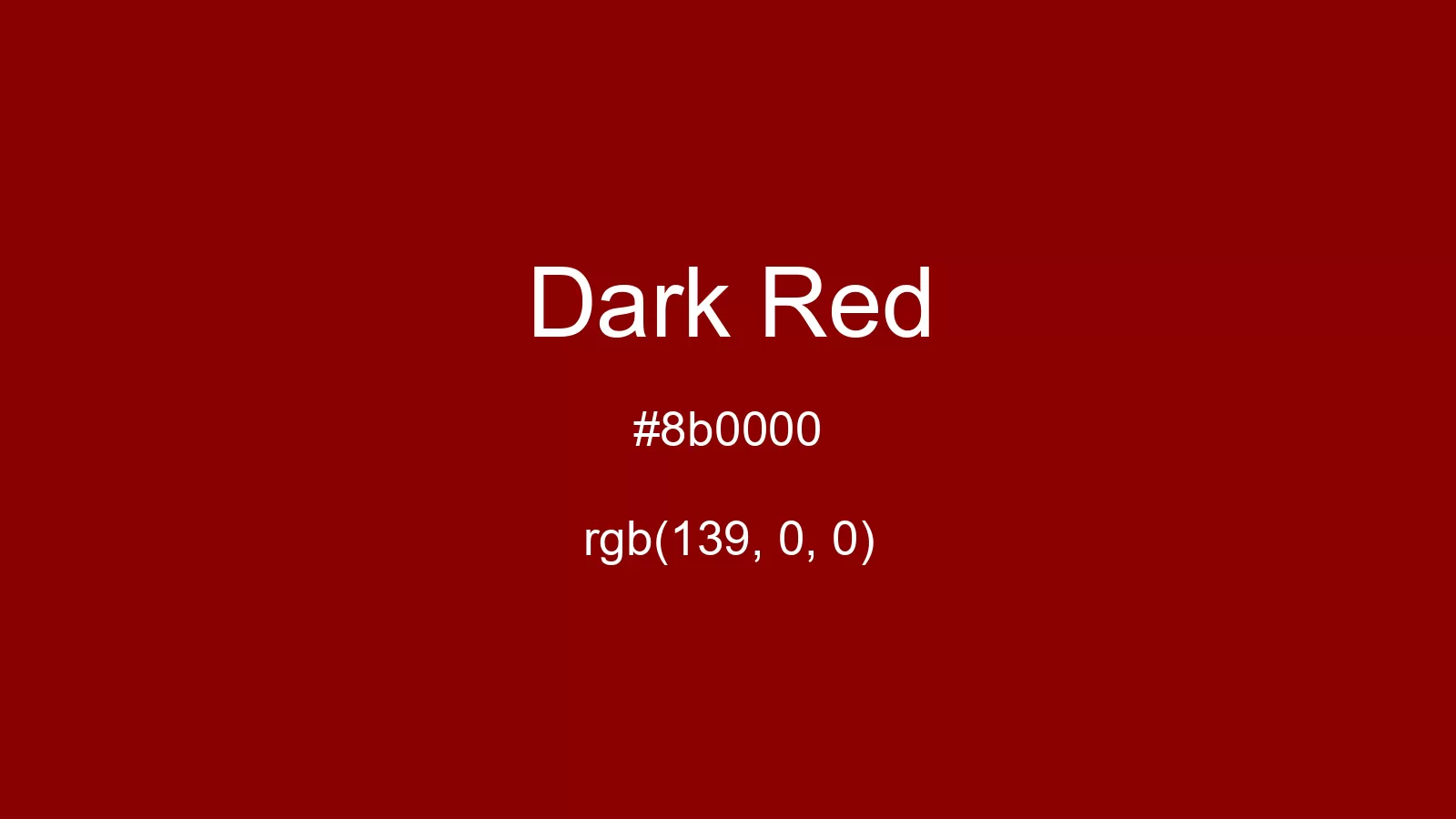 preview image of css Dark Red color