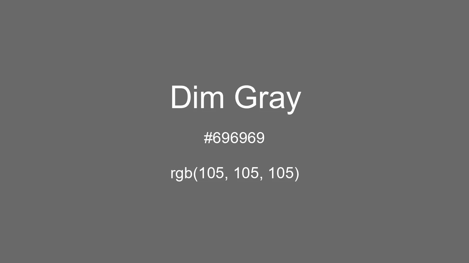 preview image of css Dim Gray color