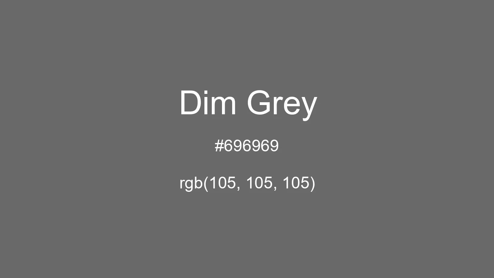 preview image of css Dim Grey color