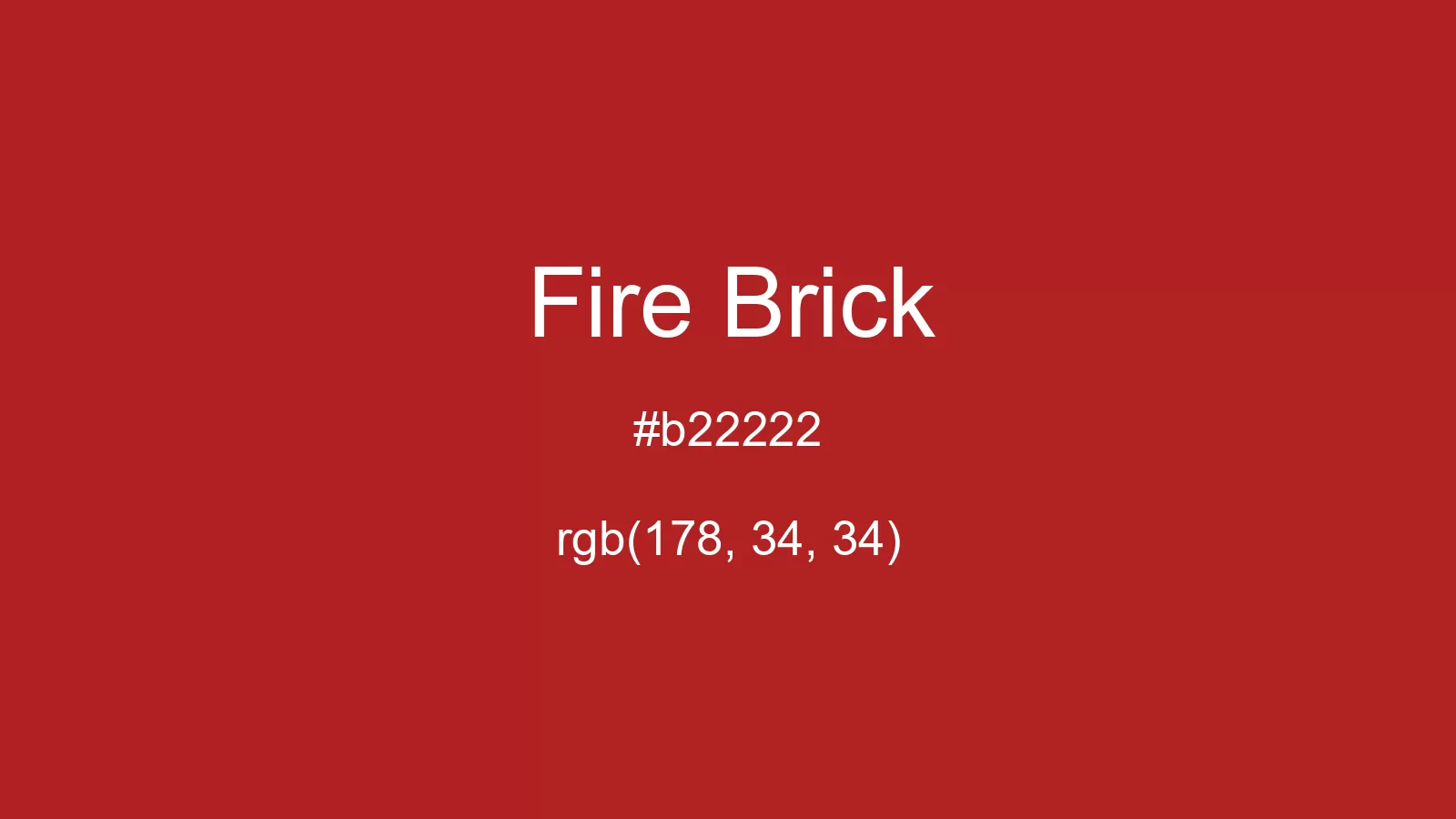preview image of css Fire Brick color