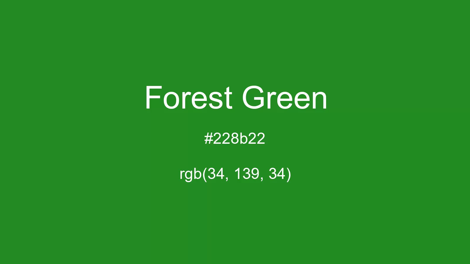 preview image of css Forest Green color