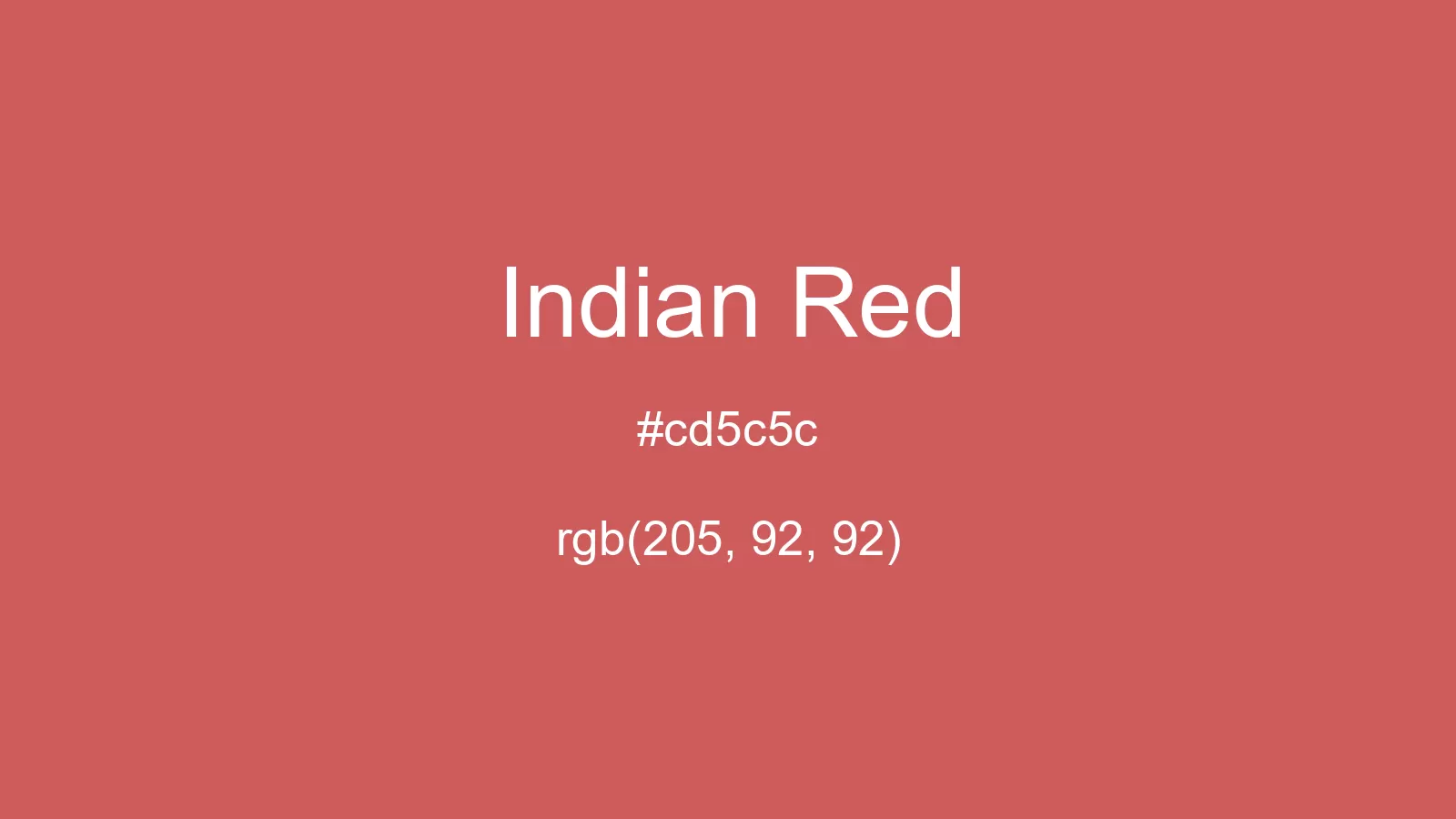 preview image of css Indian Red color
