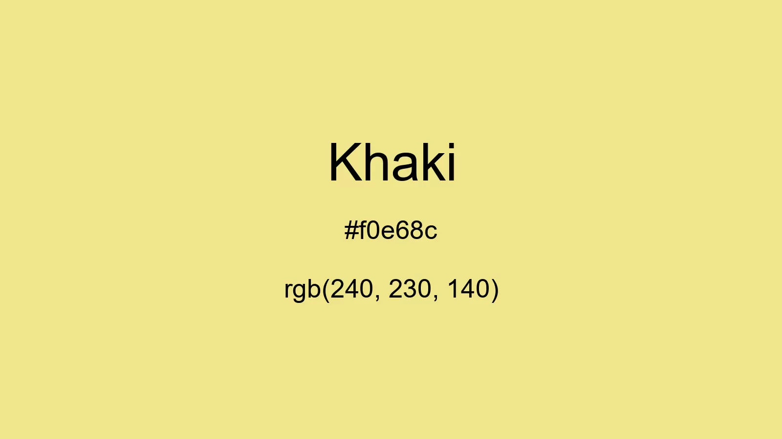 preview image of css Khaki color