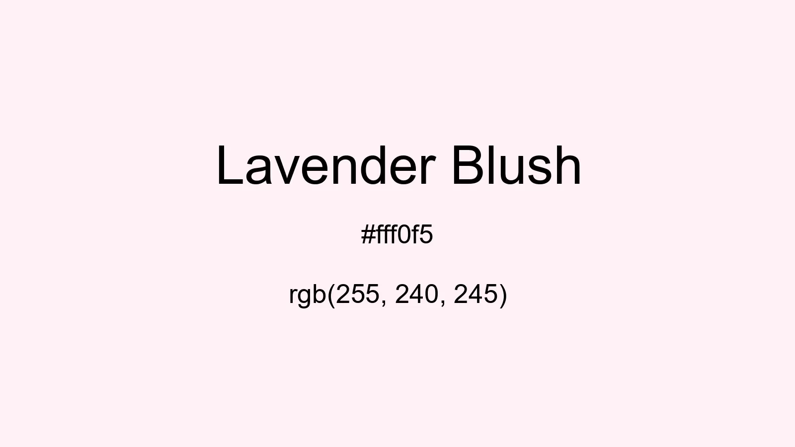 preview image of css Lavender Blush color