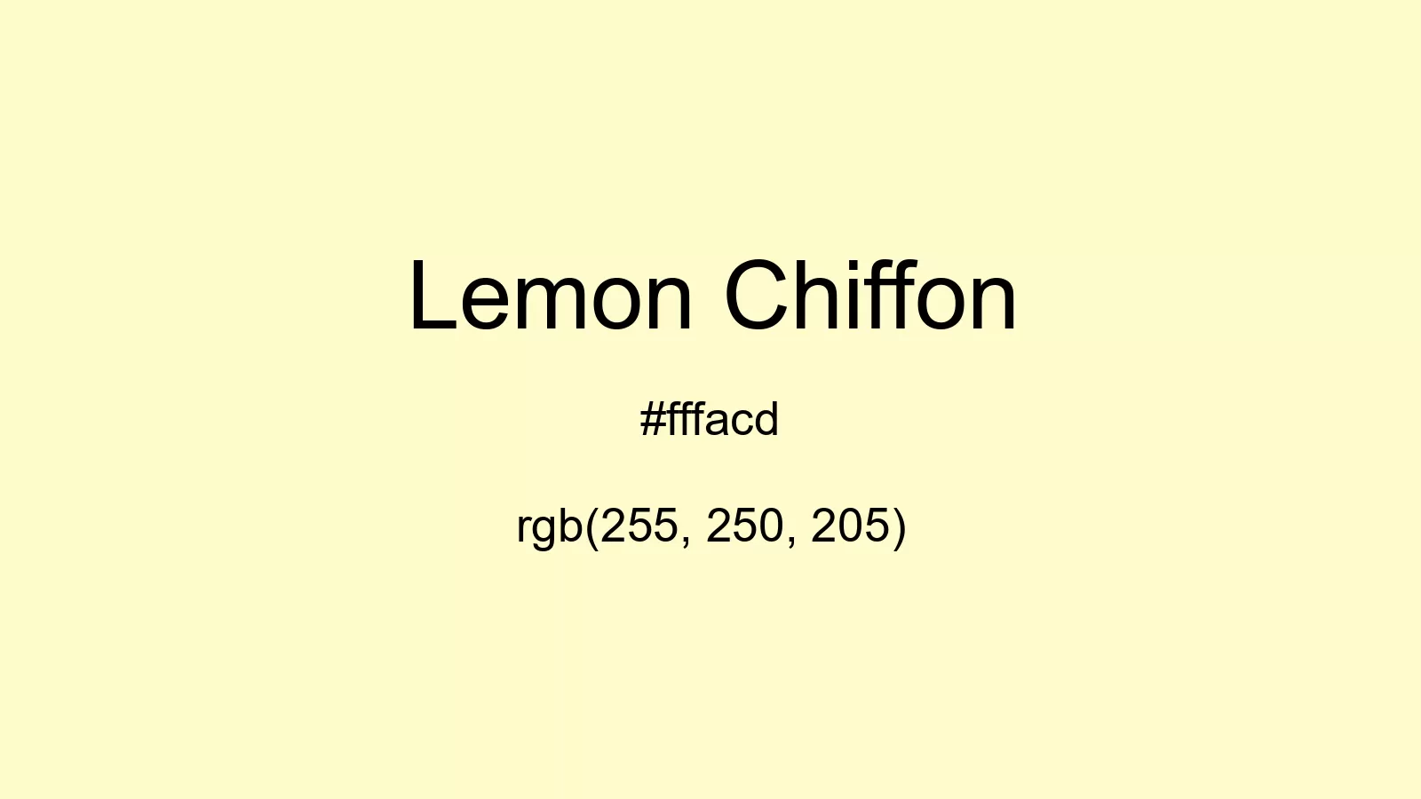 preview image of css Lemon Chiffon color