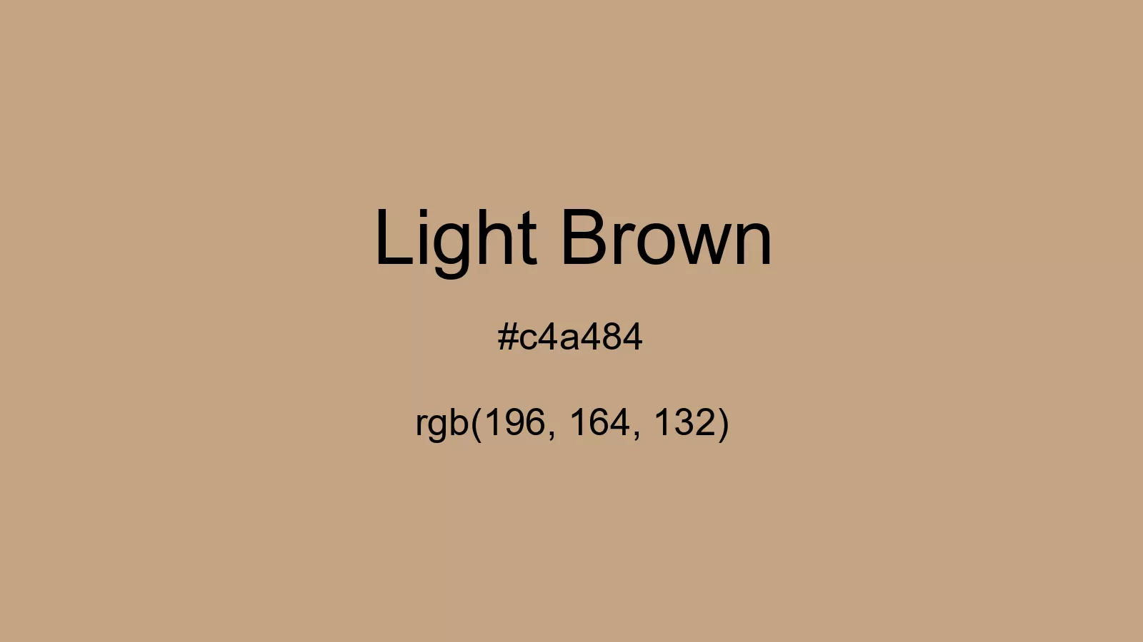 Light Brown Color, Hex and RGB values | CSSColors.com