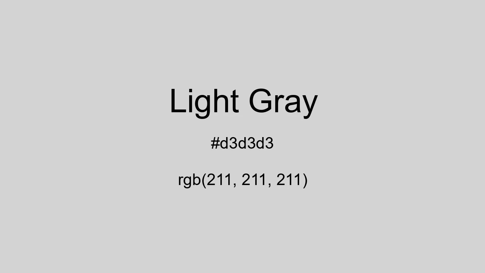 preview image of css Light Gray color