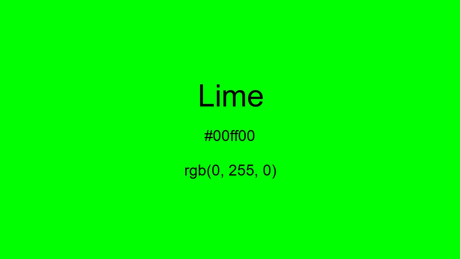 preview image of css Lime color