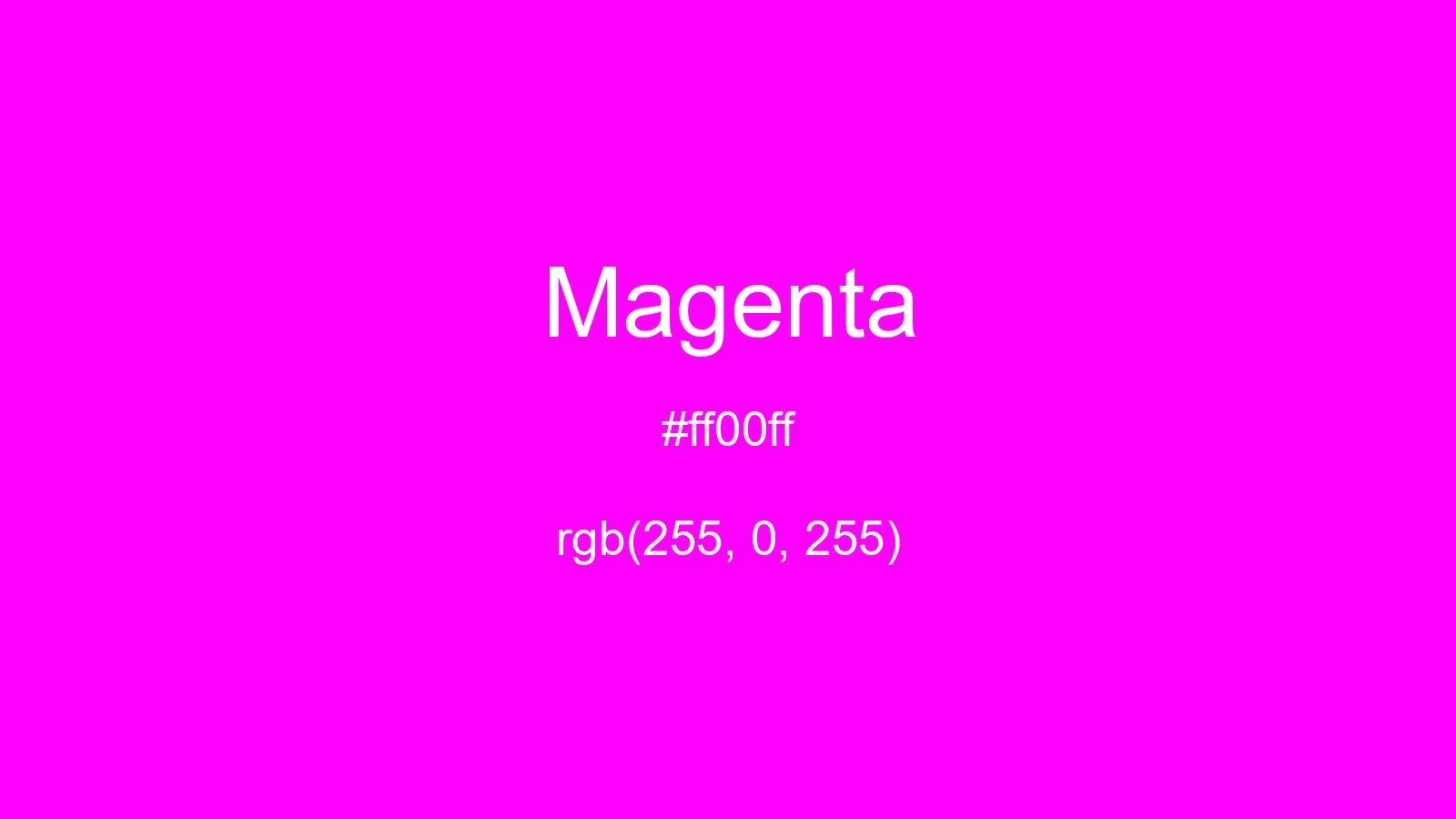 preview image of css Magenta color