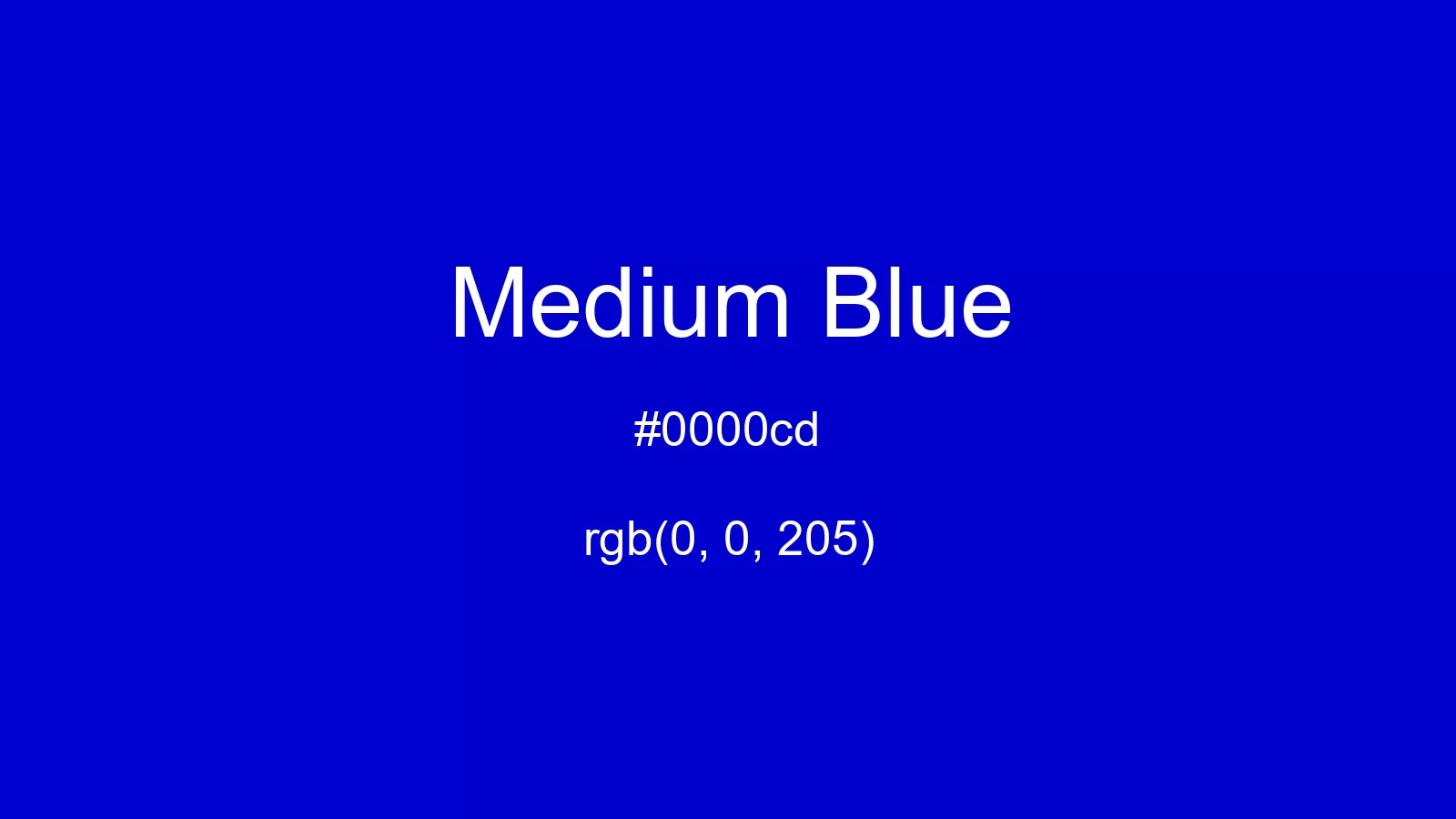 preview image of css Medium Blue color