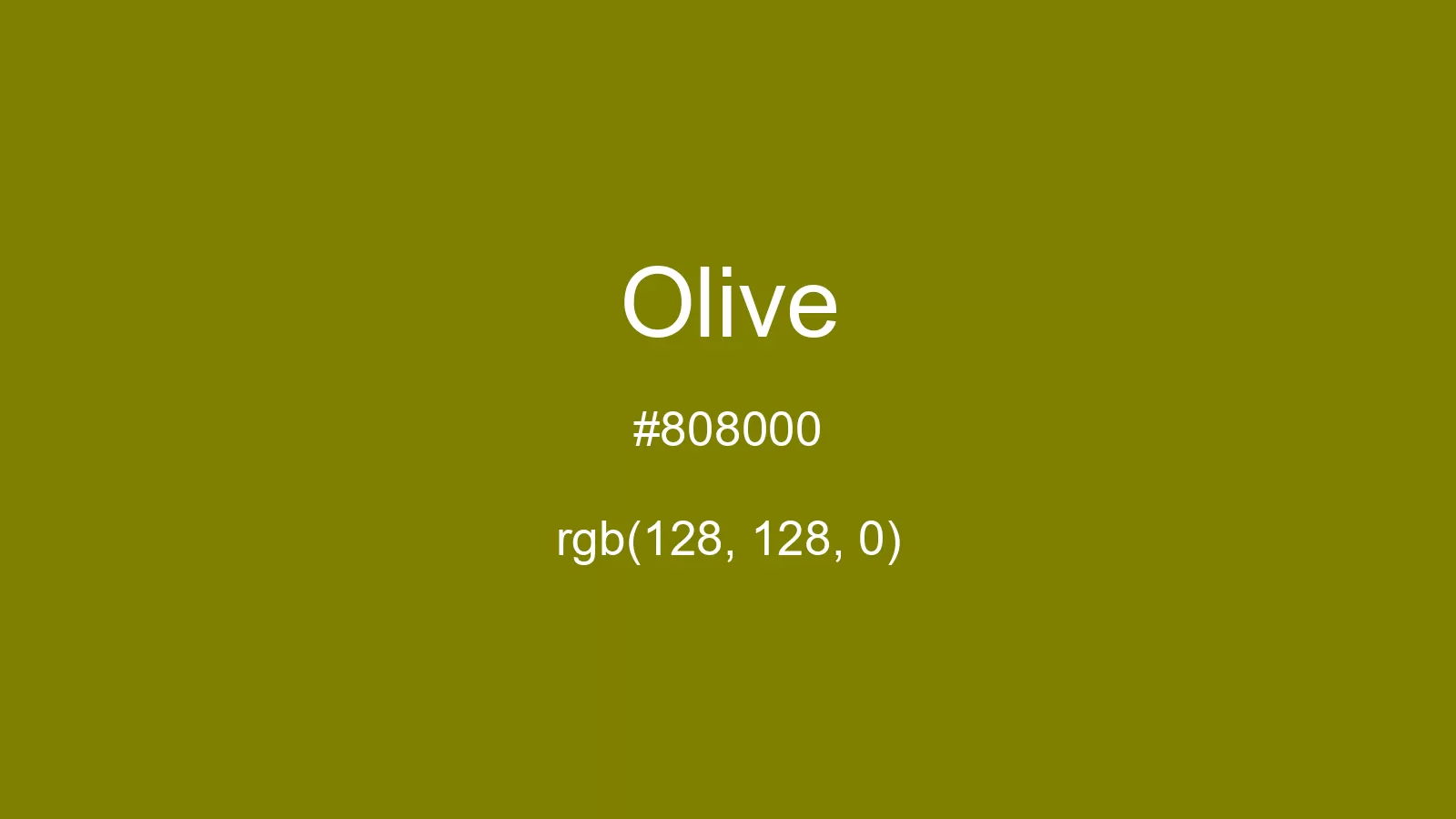 preview image of css Olive color