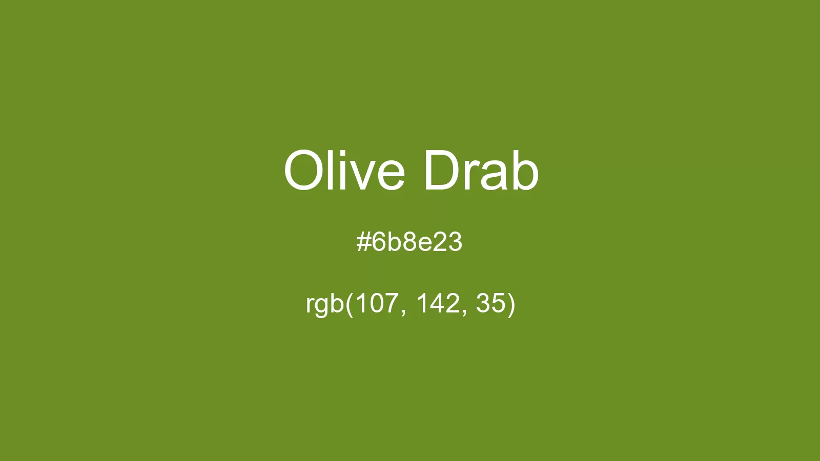 preview image of css Olive Drab color