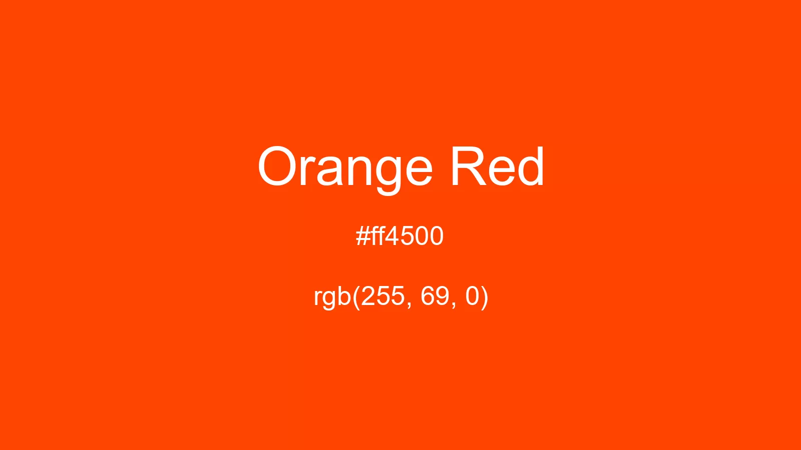 preview image of css Orange Red color