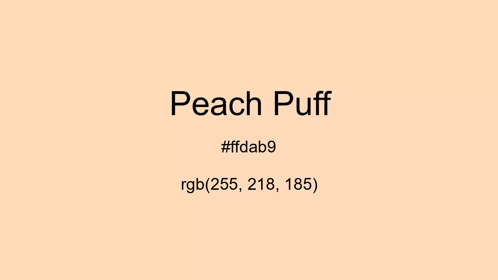 preview image of css Peach Puff color