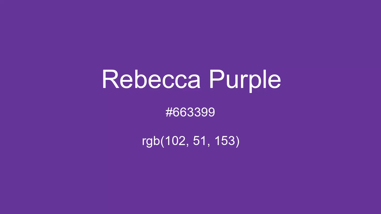 preview image of css Rebecca Purple color
