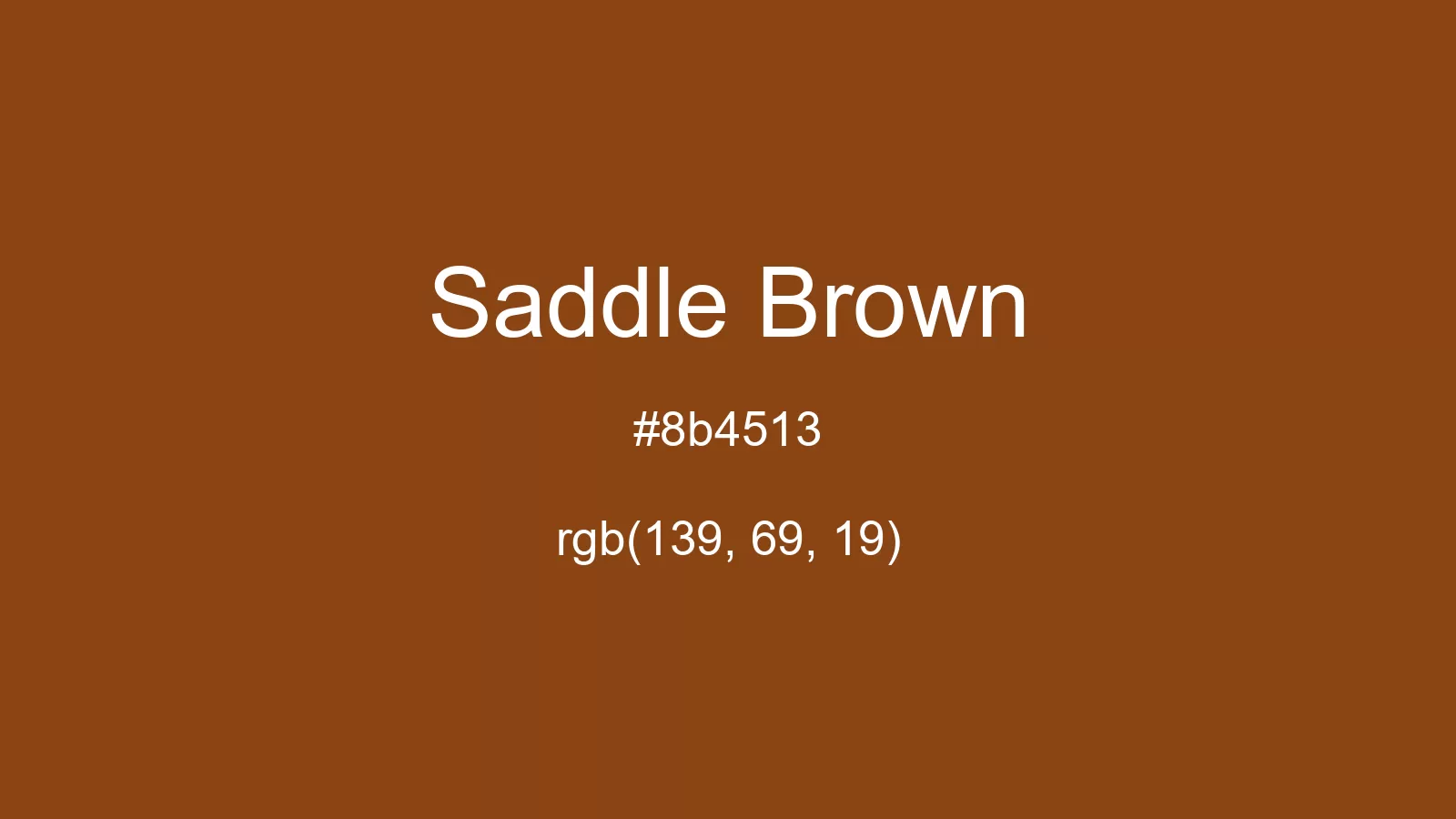 preview image of css Saddle Brown color