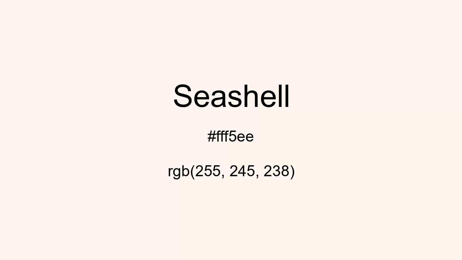 preview image of css Seashell color
