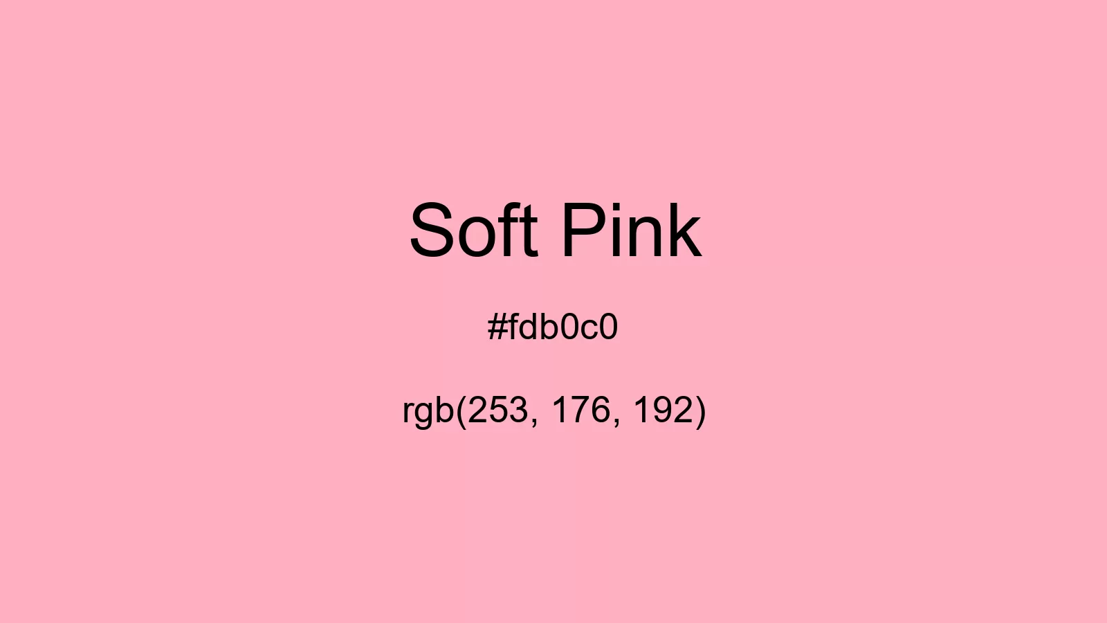 Soft Pink Color, Hex and RGB values | CSSColors.com