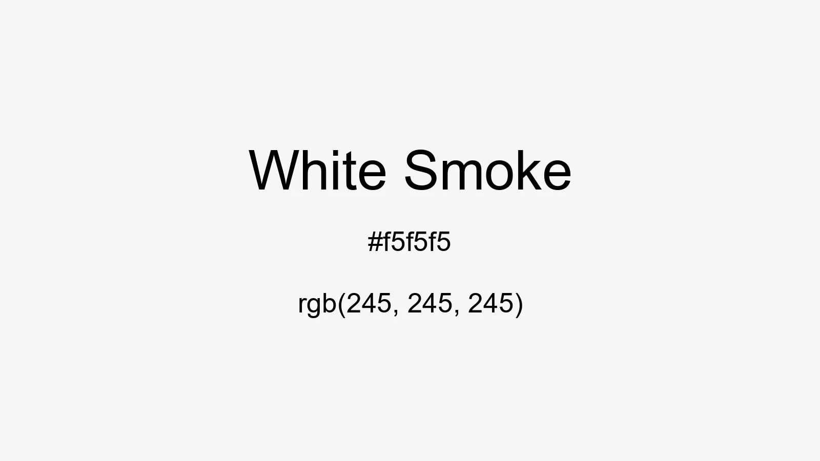 preview image of css White Smoke color