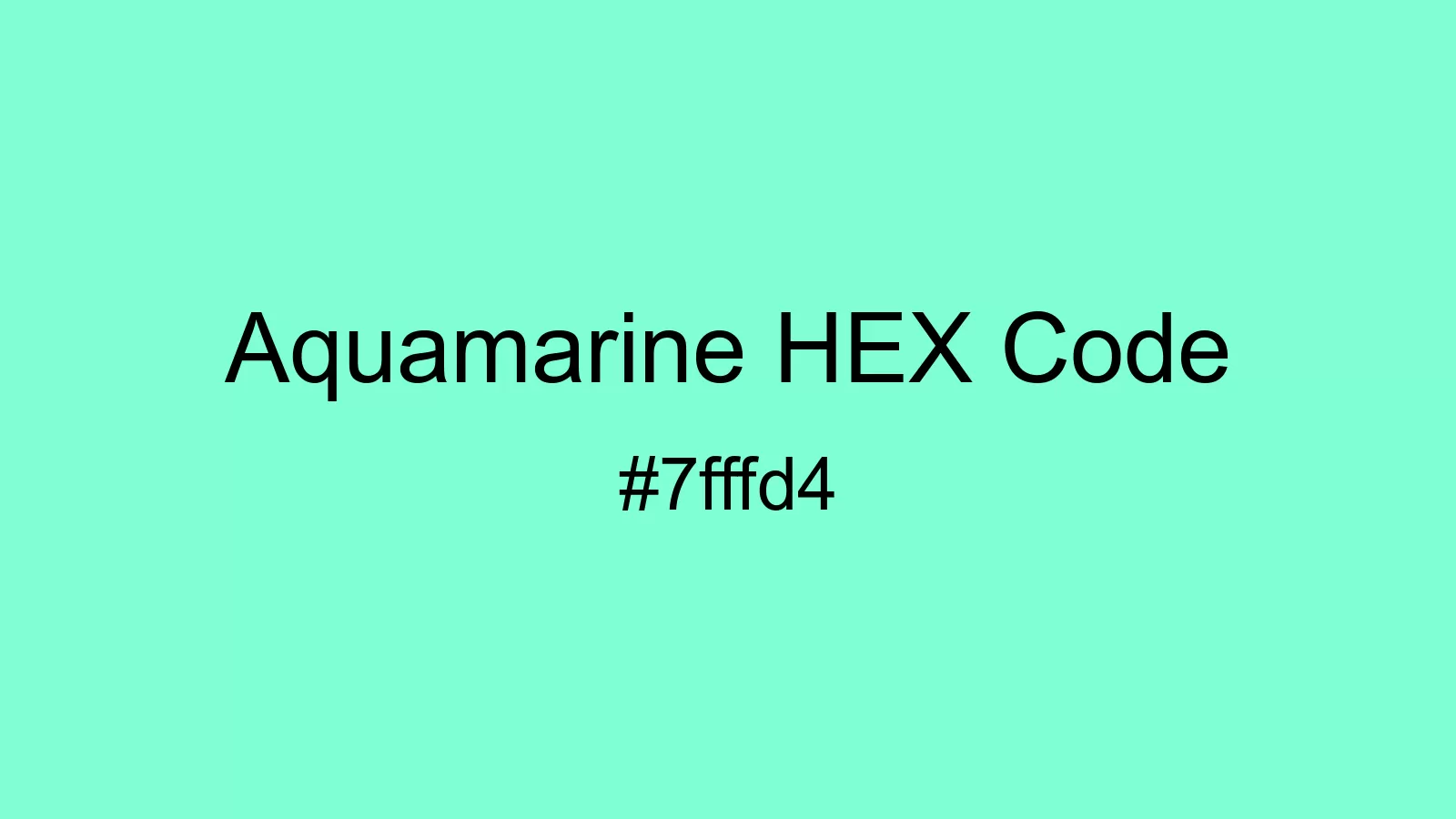 preview image of Aquamarine color and HEX code