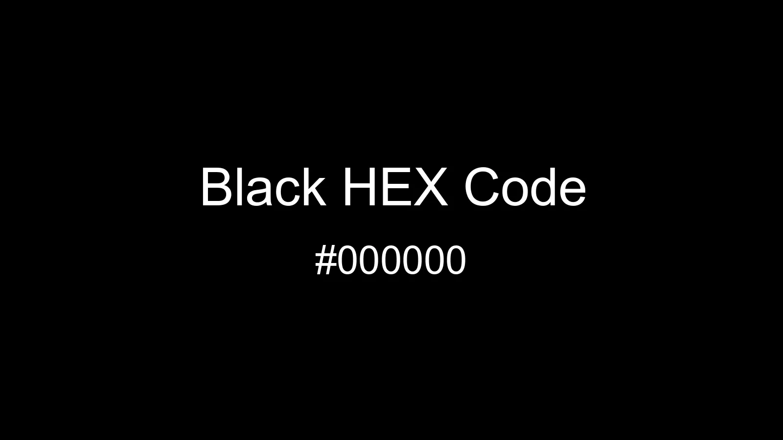 preview image of Black color and HEX code