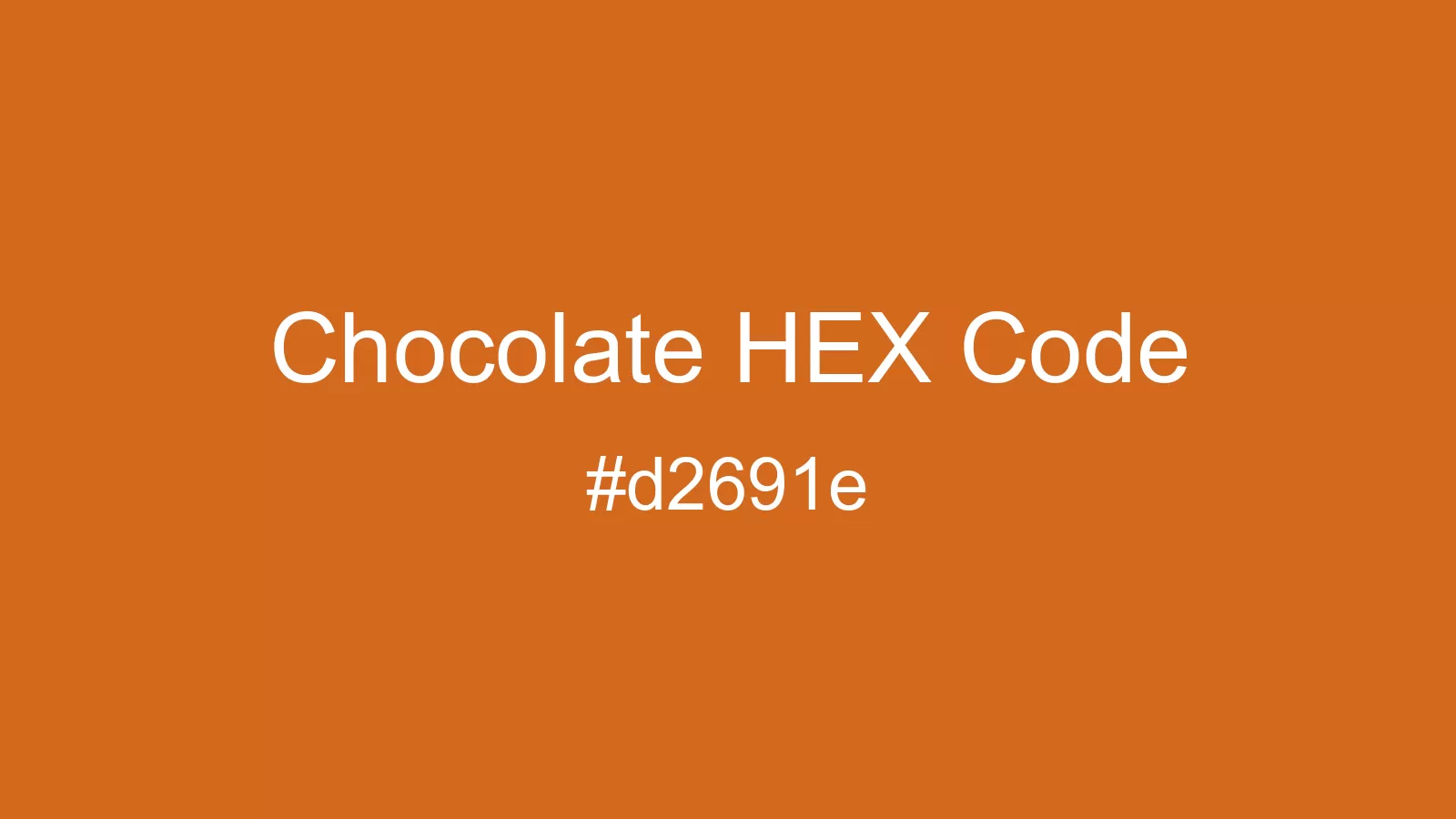 preview image of Chocolate color and HEX code