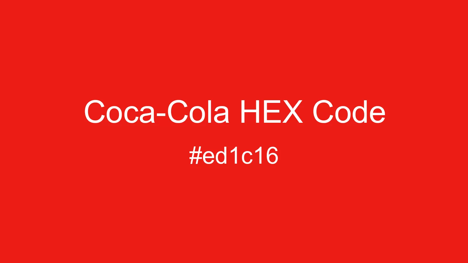 Coca-Cola Color, Hex and RGB values | CSSColors.com