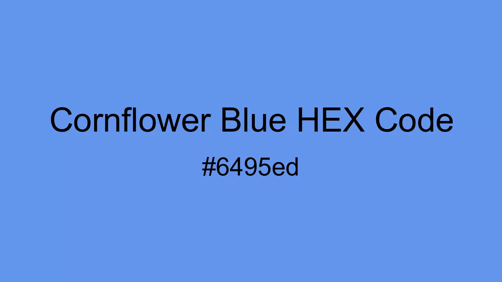 preview image of Cornflower Blue color and HEX code