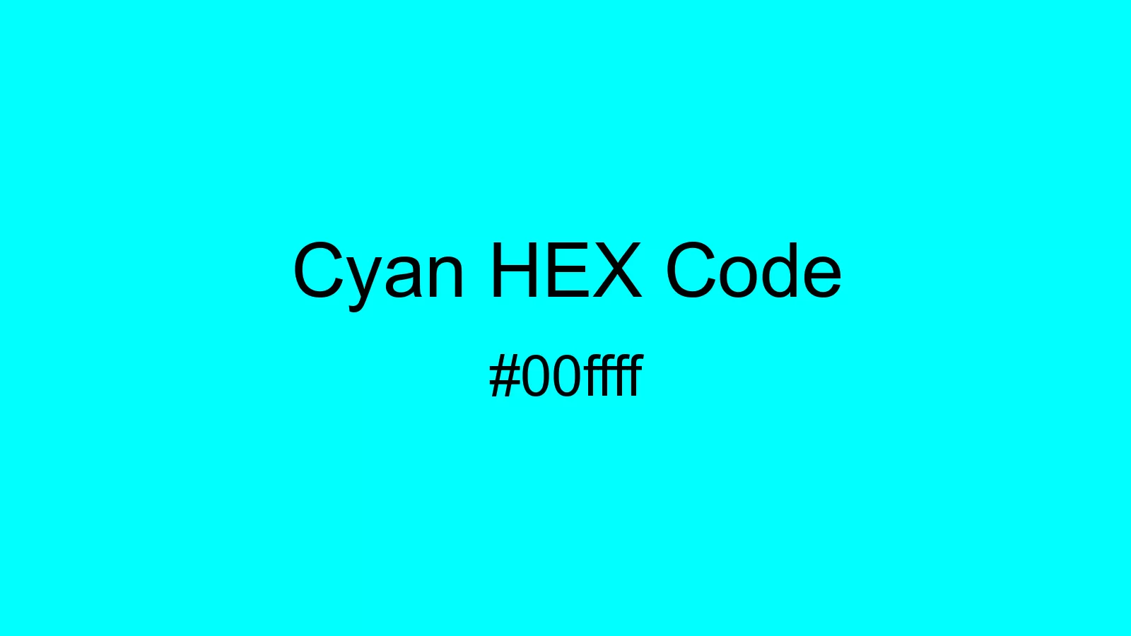 preview image of Cyan color and HEX code