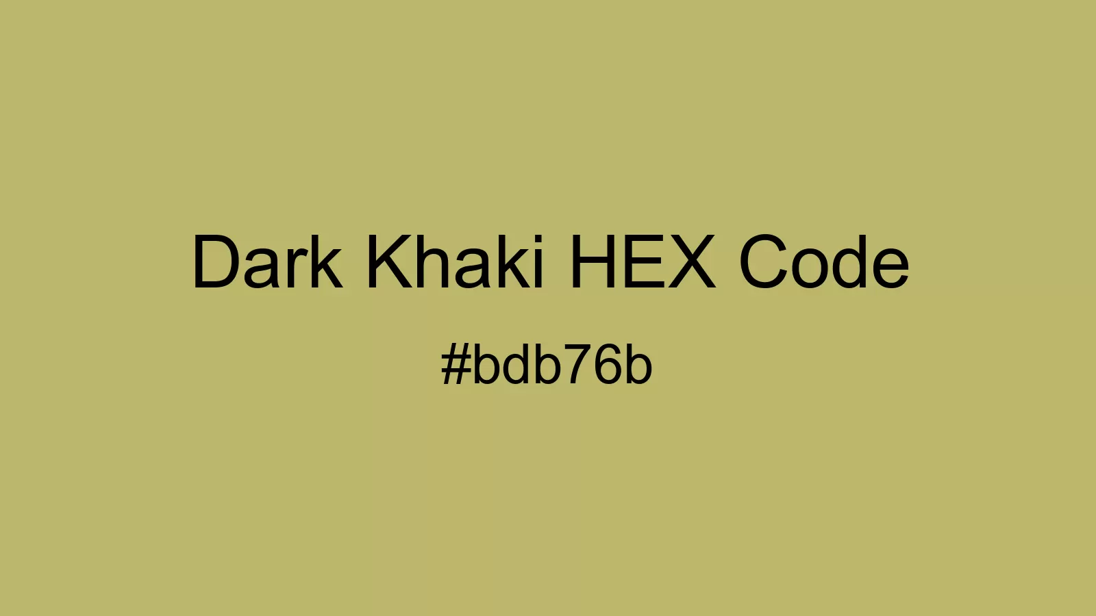 preview image of Dark Khaki color and HEX code