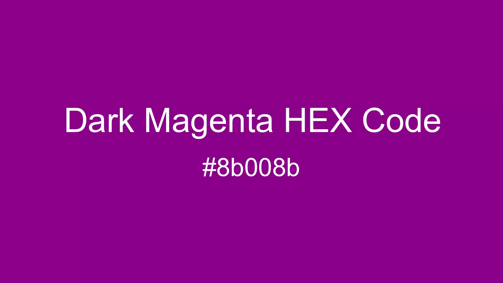 preview image of Dark Magenta color and HEX code