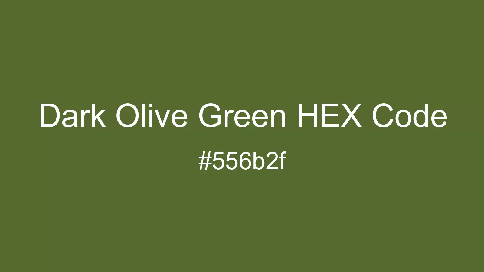 preview image of Dark Olive Green color and HEX code